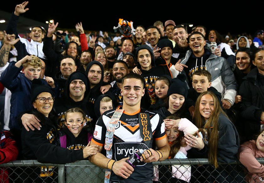 Family and friends fill the hill for Tallyn's NRL debut at Campbelltown