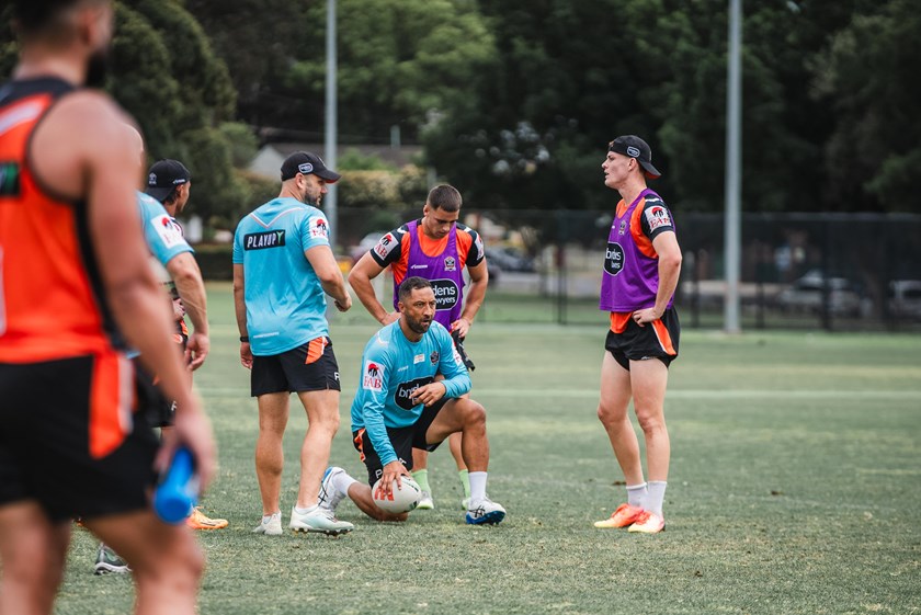 Galvin and Tallyn Da Silva with Benji Marshall and Robbie Farah