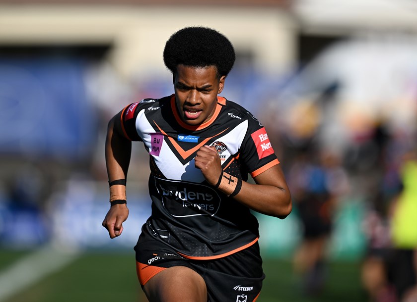 Lutu in action before injury ended her season