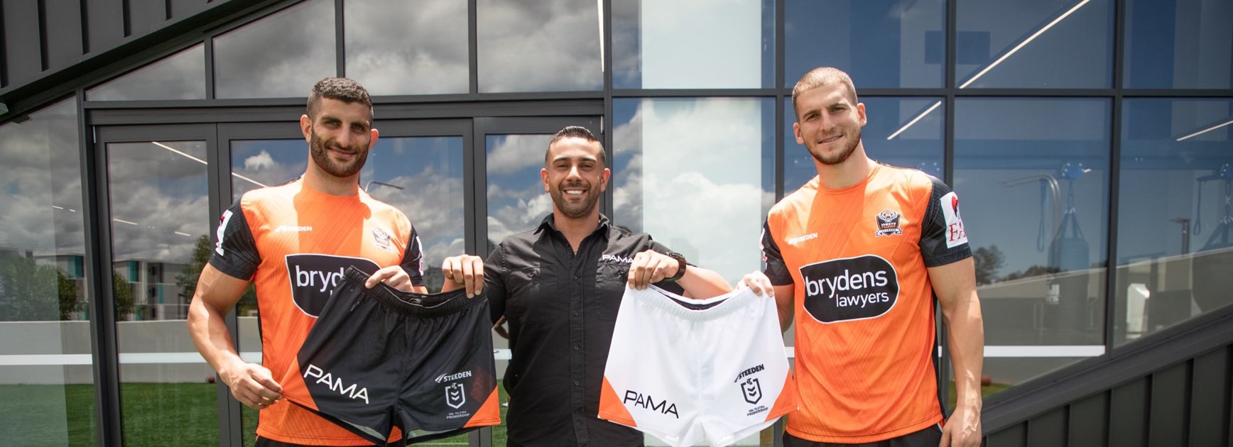 New sponsor PAMA on Wests Tigers shorts