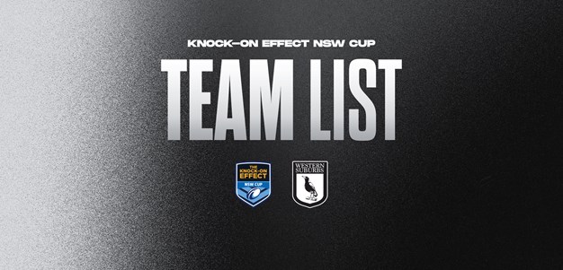 Team List: NSW Cup Round 5 vs Bears