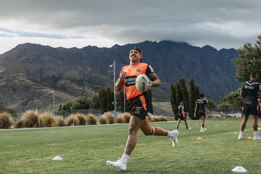 Jayden Sullivan at the team's pre-season camp in Queenstown 
