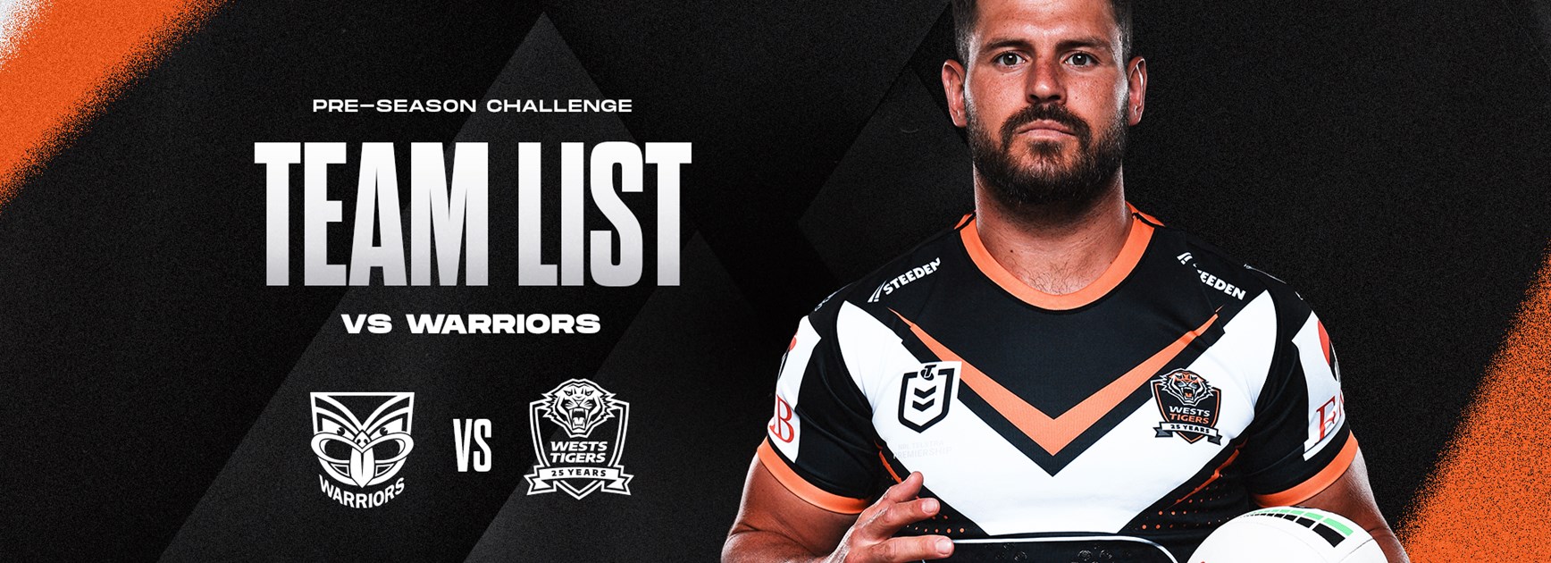 Team List: Pre-season Challenge vs Warriors