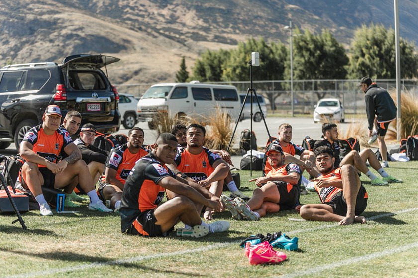 Samuela with his teammates in Queenstown 