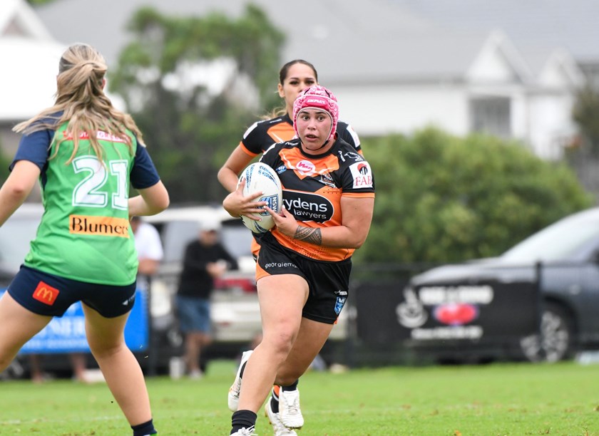Claudia Brown on the charge