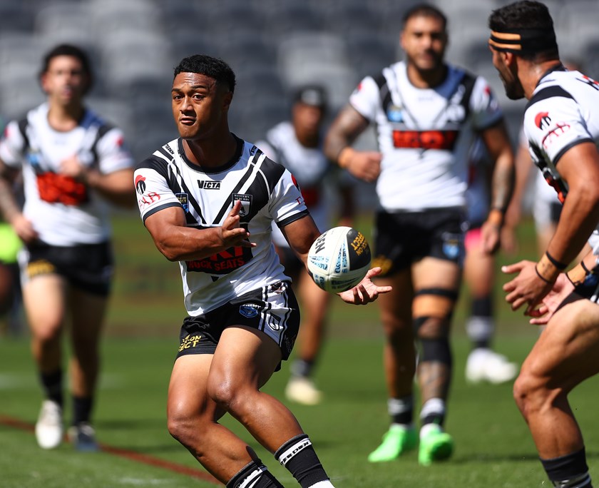 Fainu playing NSW Cup for Wests Magpies on Easter Monday
