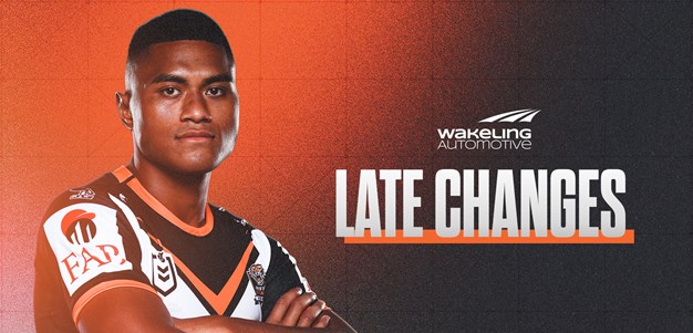 Late Changes: Round 5 vs Dolphins