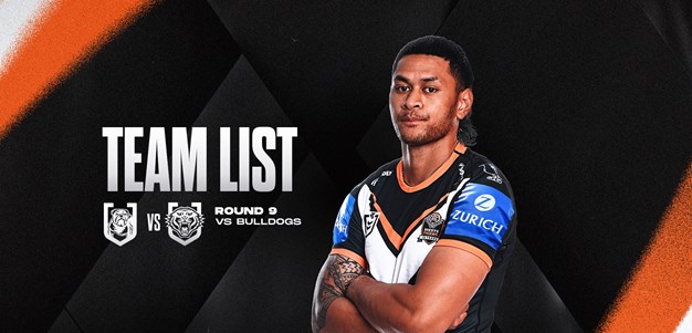 Team List: NRL Round 9 vs Bulldogs