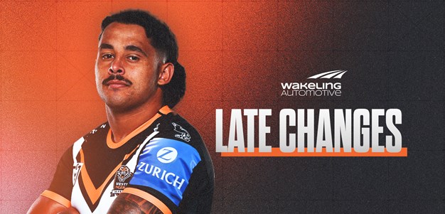 Late Changes: Round 11 vs Dolphins