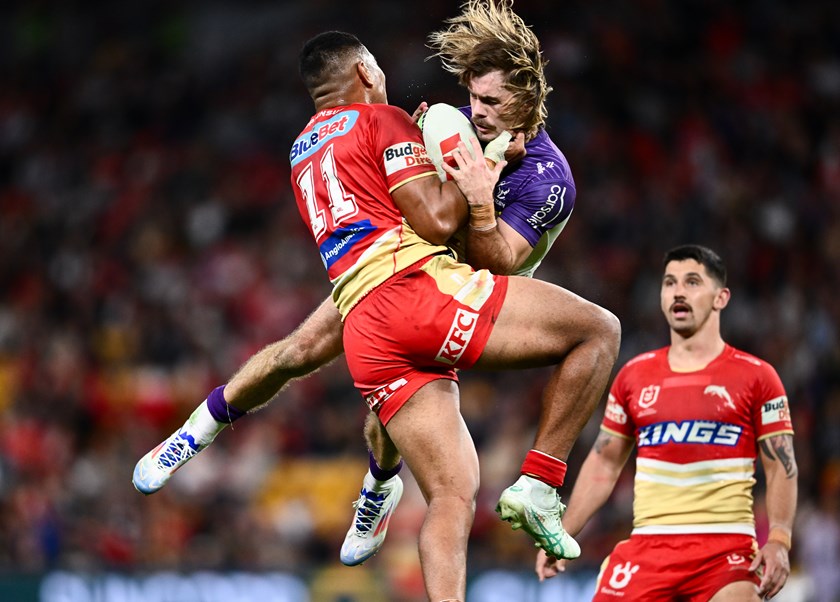 Papenhuyzen in action against the Dolphins in Round 16