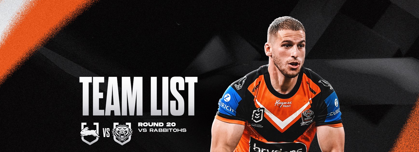 Team List: NRL Round 20 vs Rabbitohs