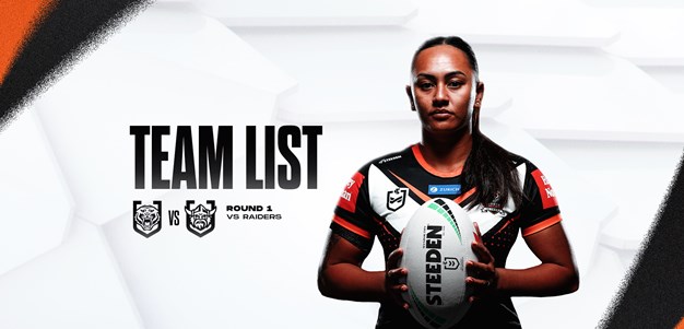 Team List: NRLW Round 1 vs Raiders