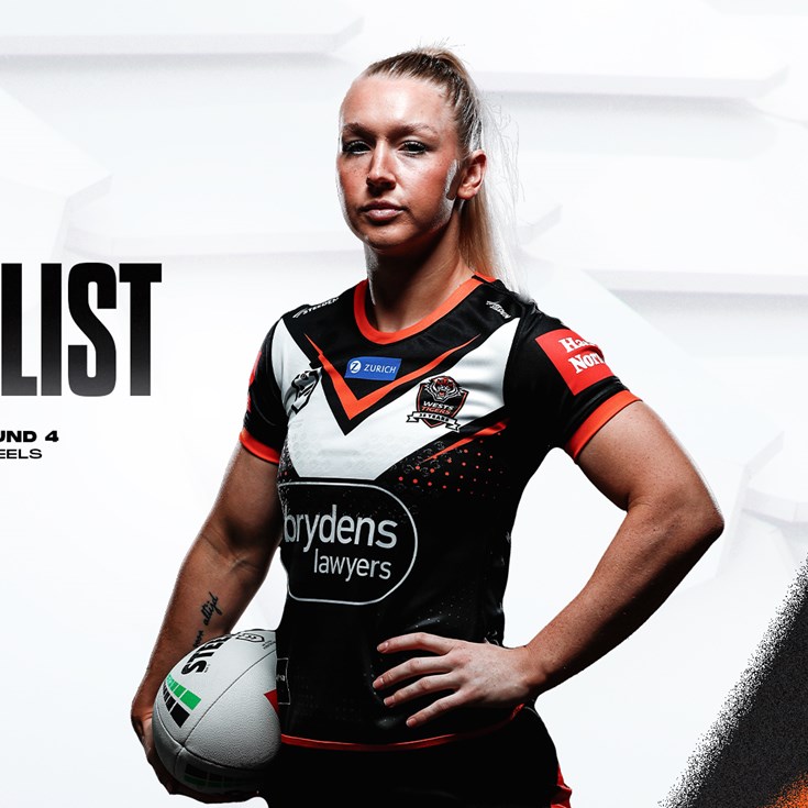 Team List: NRLW Round 4 vs Eels