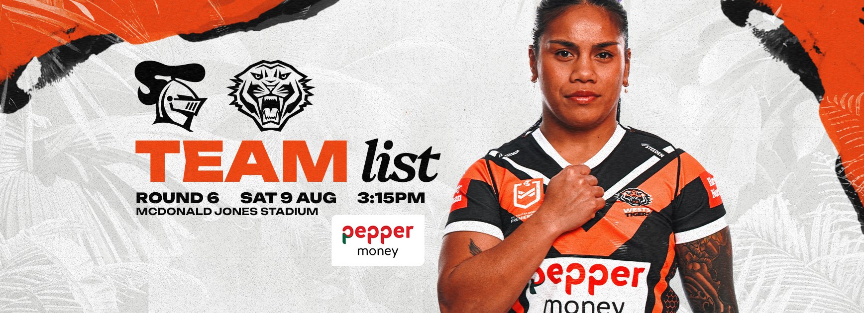 Team List: NRLW Round 6 vs Knights