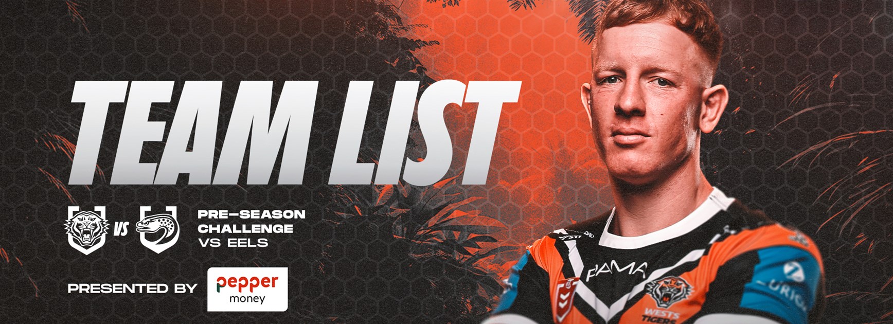 Team List: Pre-Season Challenge vs Eels