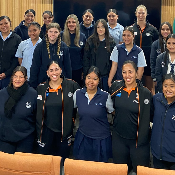 Women in Sport: Wests Tigers Empower host students at Zurich Centre
