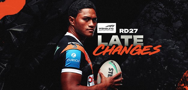 Late Changes: NRL Round 27 vs Titans