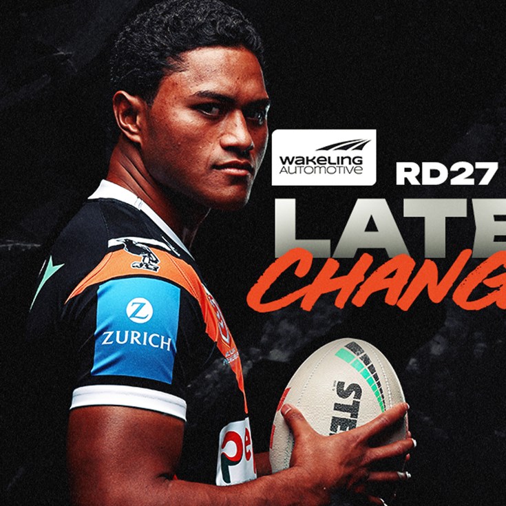 Late Changes: NRL Round 27 vs Titans