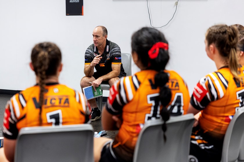 Wests Tigers NRLW Coach Craig Sandercock