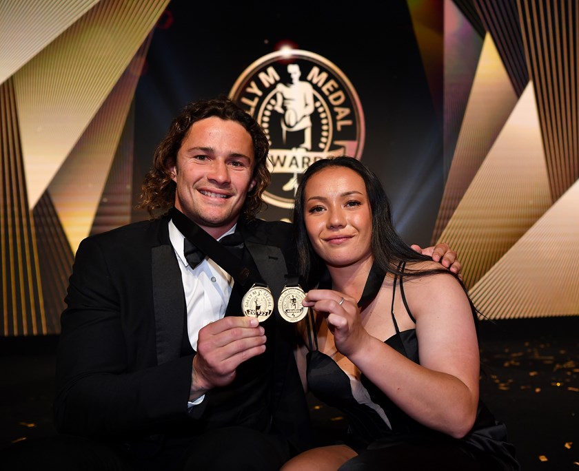 Flashback....2022 Dally M Medal winners Nicho Hynes and Raecene McGregor