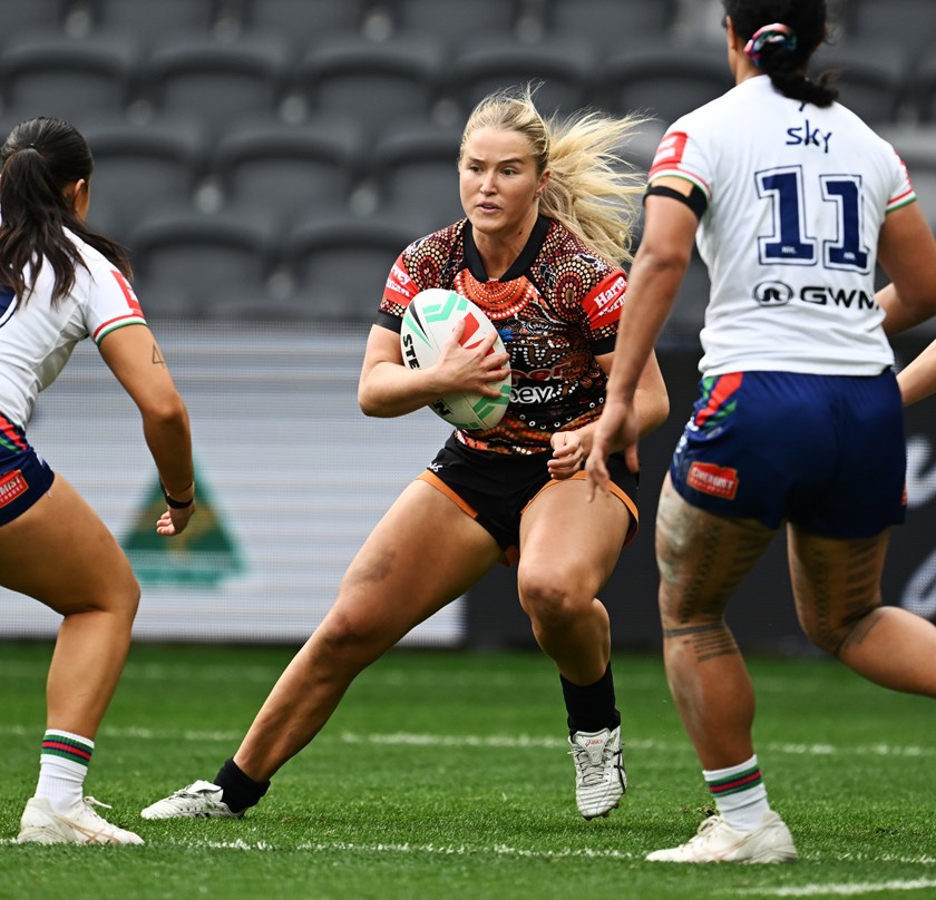 Winger Lily Rogan scored two tries in the win over the Warriors