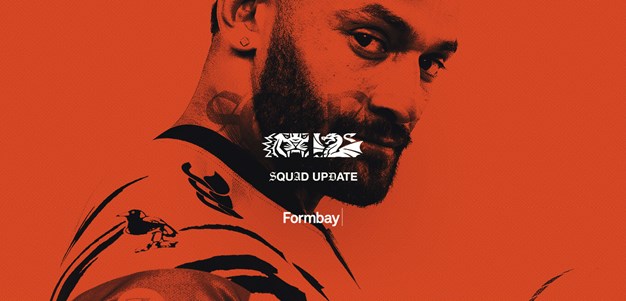Squad Update: NRL Round 24 v Dragons