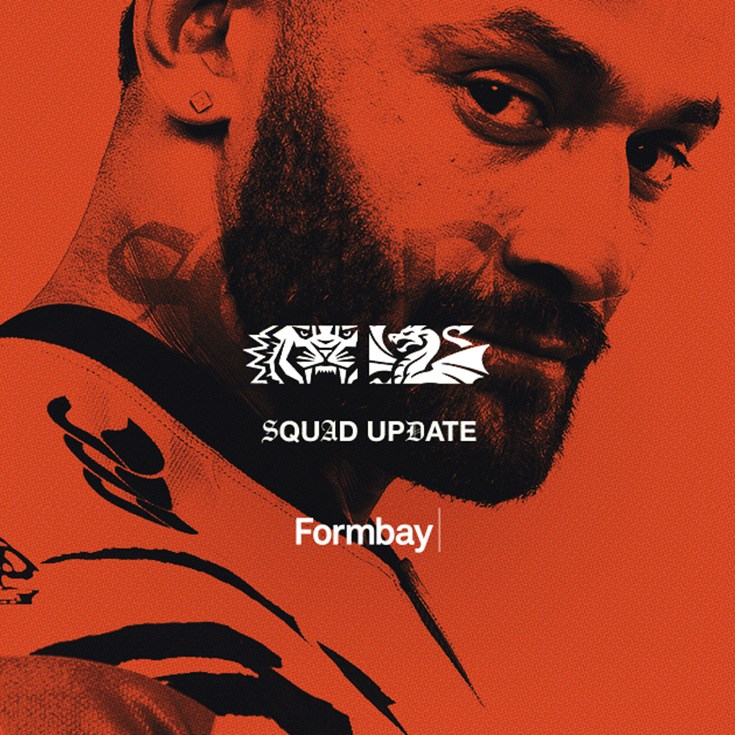Squad Update: NRL Round 24 v Dragons