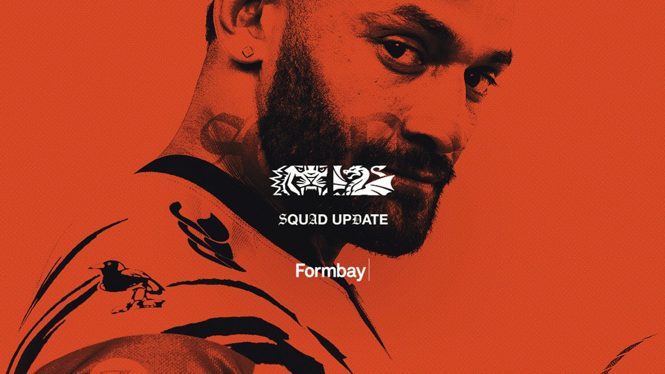 Squad Update: NRL Round 24 v Dragons