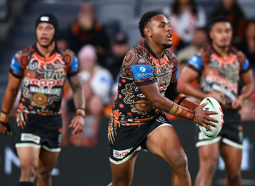 Solomone Saukuru scored two tries in a memorable NRL debut