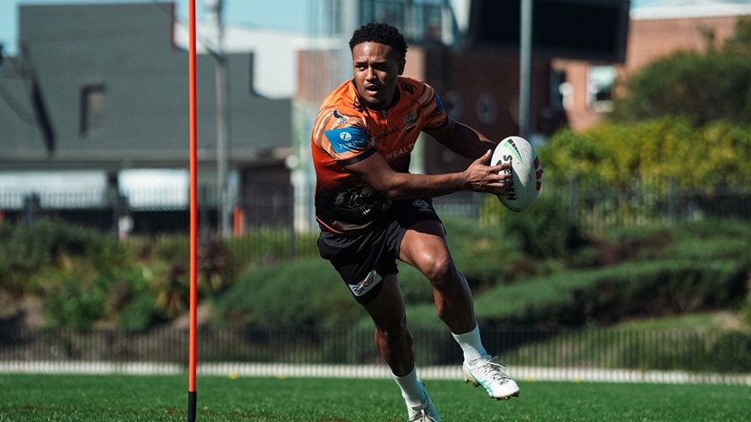 Ready to go...the time has come for Solomone Saukuru to test himself on the NRL stage