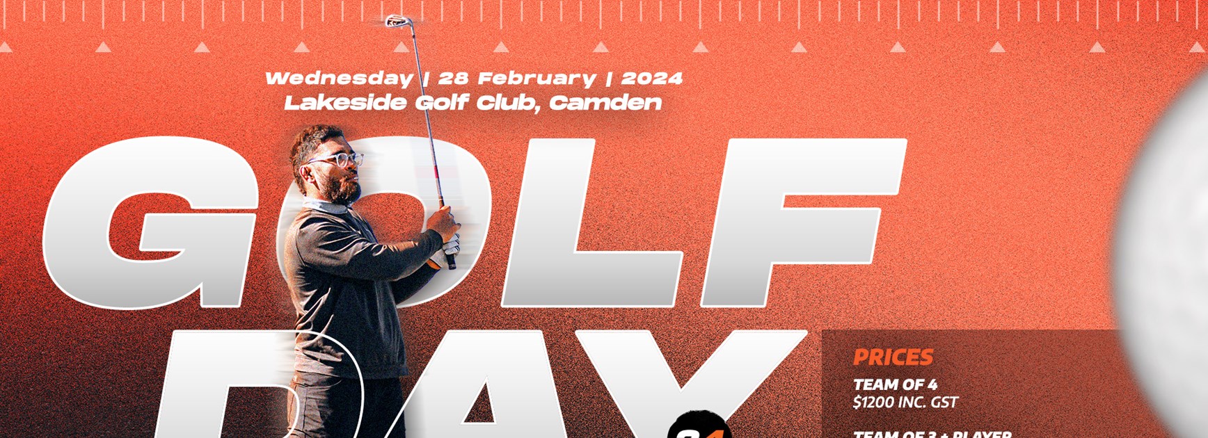 Join us for Wests Tigers annual Golf Day