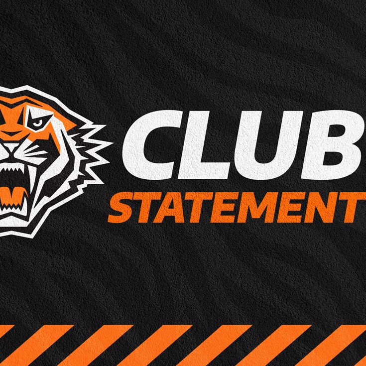 Club Statement: Round 19 loss to North Queensland Cowboys