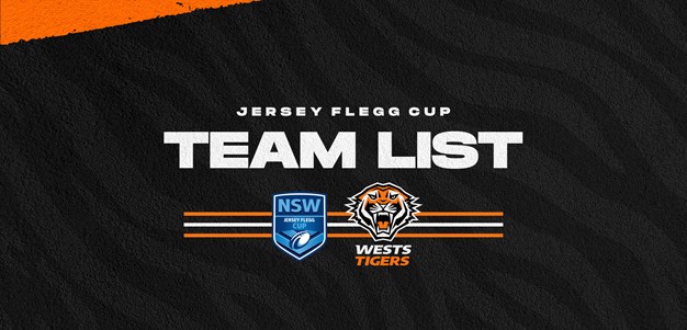 Team List: Jersey Flegg Cup vs Canterbury-Bankstown Bulldogs