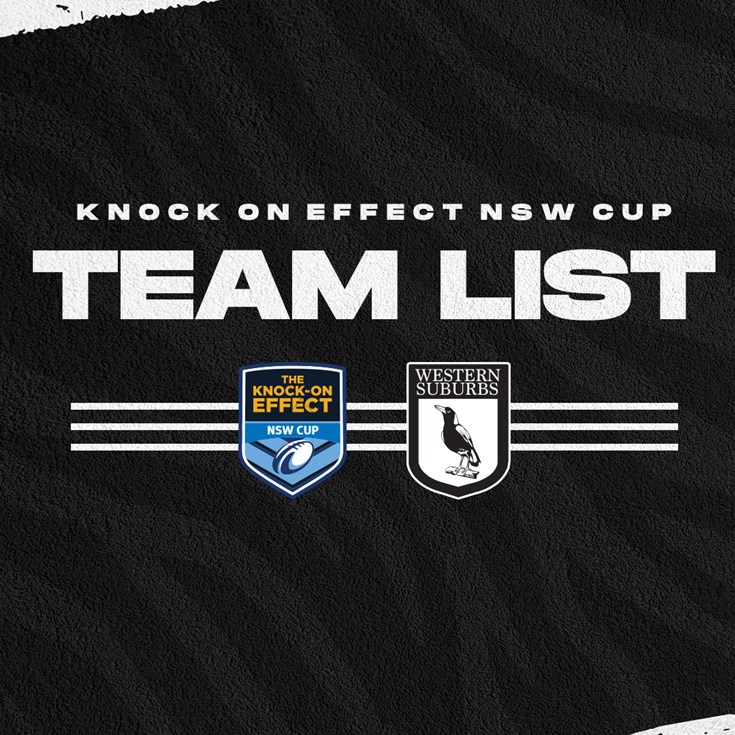 Team List: NSW Cup Round 22 vs Raiders