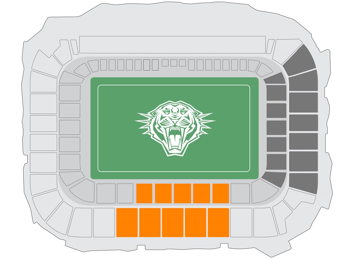 Bankwest Stadium — ORANGE: Premium Reserved || BLACK: General Admission