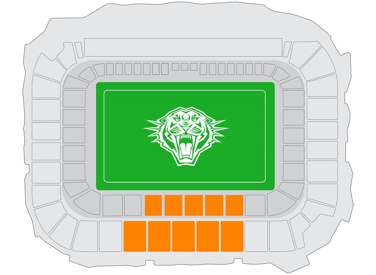 Bankwest Stadium - Premium Reserved seating map